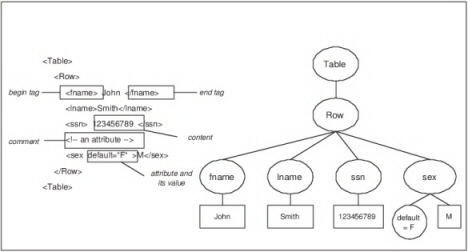 Example of an XML Document and the Document Tree
